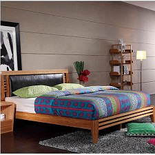 淘高端1.5米1.8米现代简约双人竹床 午睡床包邮 至为高端竹家具
